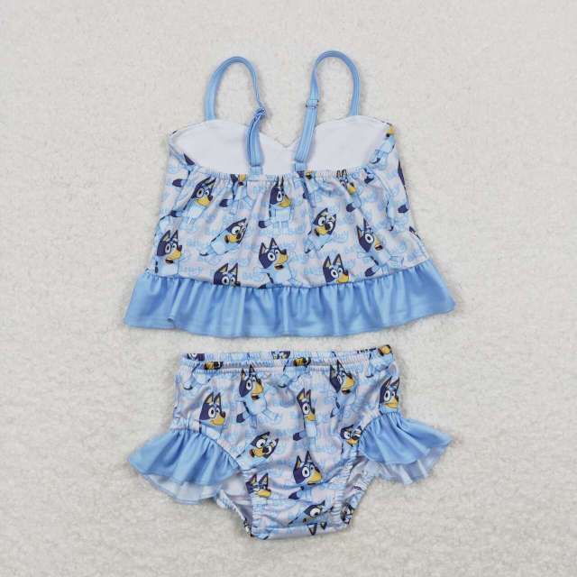E10-19 Bluey halter swimsuit two-piece set