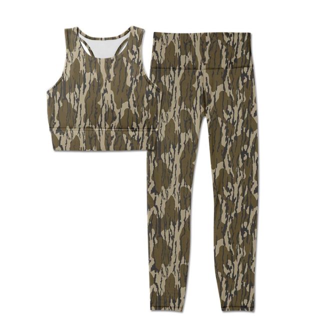 pre order sleeveless top camouflage pants girls suit