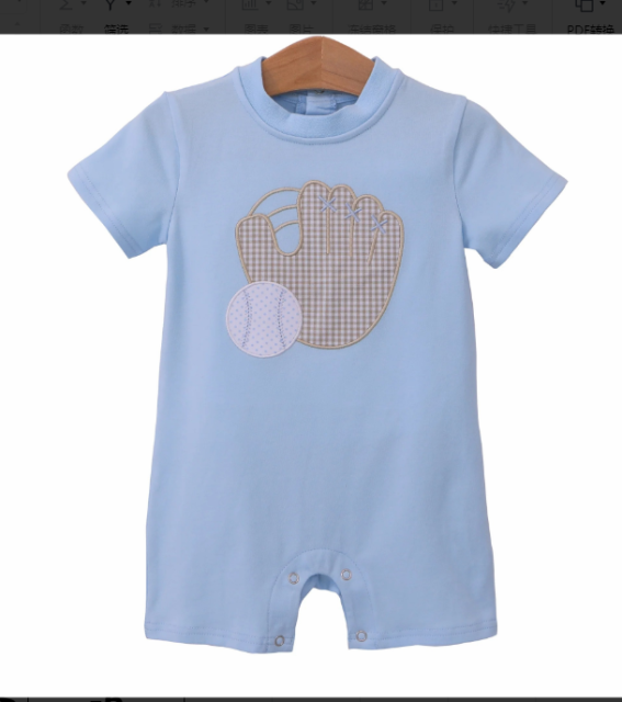 pre sale light blue baby rompers