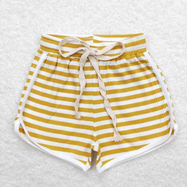 SS0287 Orange striped shorts