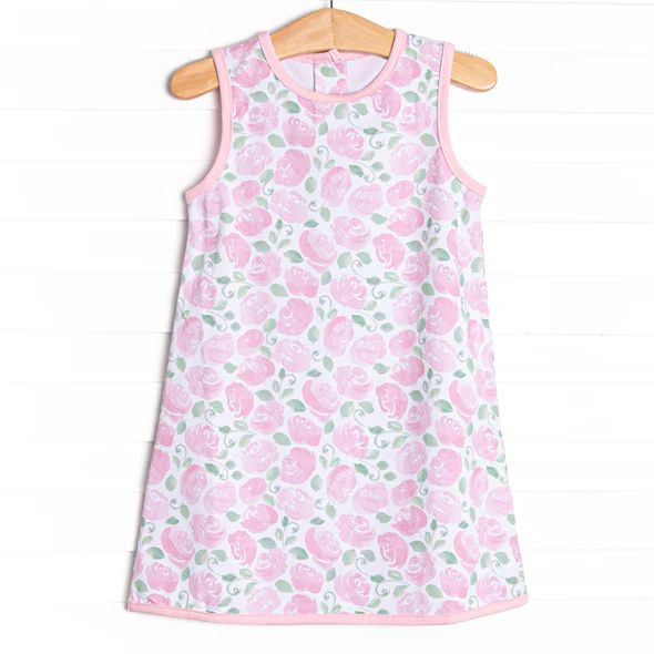 pre order sleeveless pink floral dress