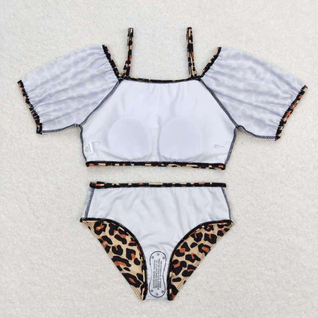 S0272 Leopard print halter swimsuit set