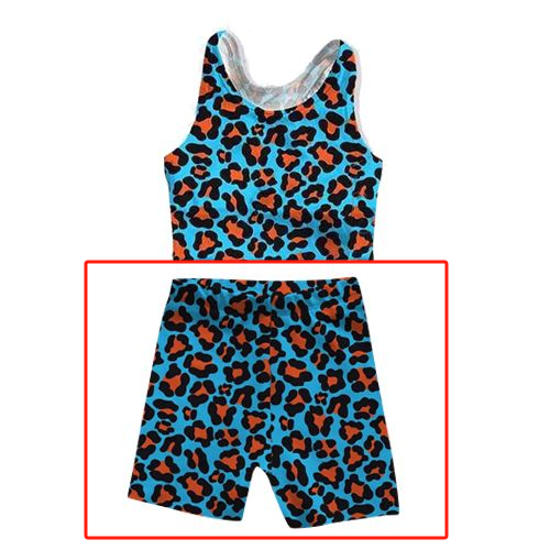 pre sale summer girls blue leopard print shorts