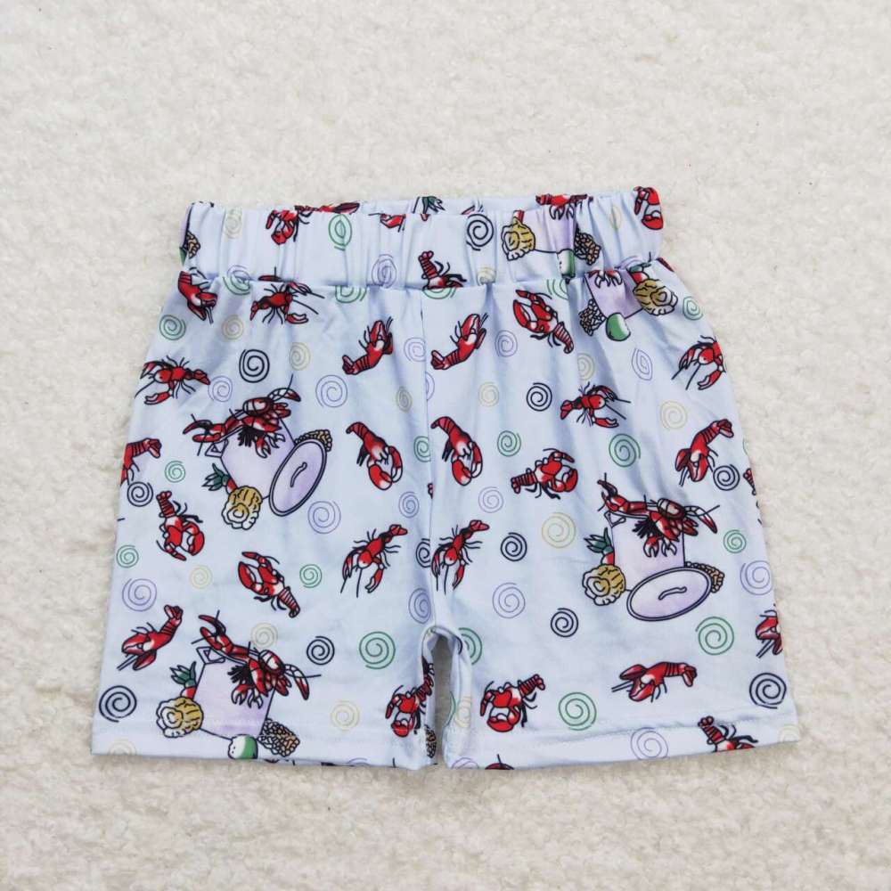 SS0220 Crayfish corn white shorts