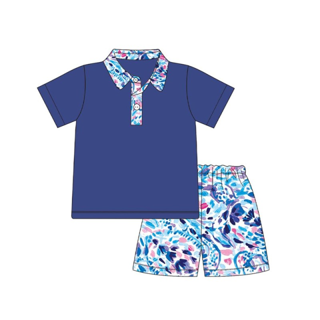 pre sale  boys summer suit short-sleeved top and shorts