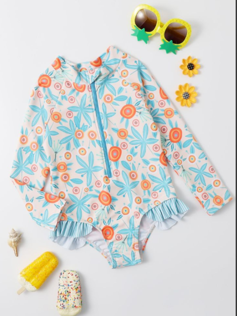 pre sale  girls summer long sleeve top with jumpsuit