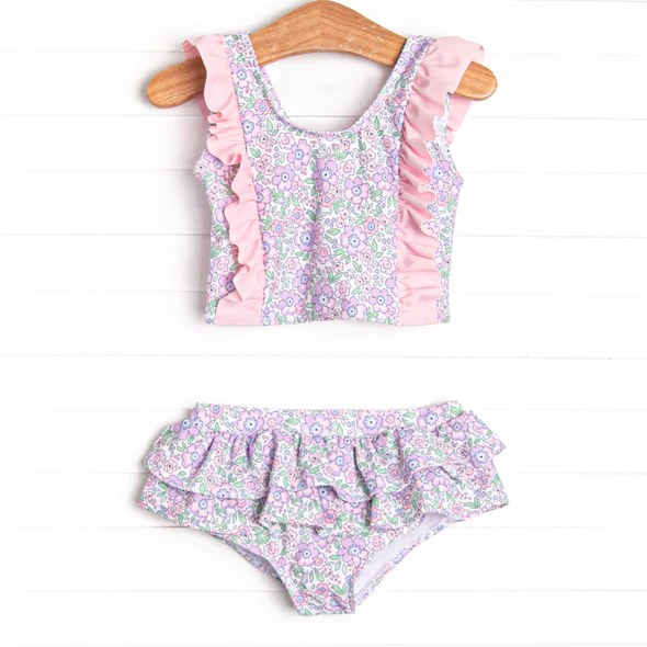 pre sale girls summer suit  sleeveless top   and  briefs