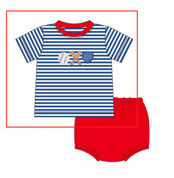 pre sale boys summer clothing short sleeves top embroidered baseball bat print