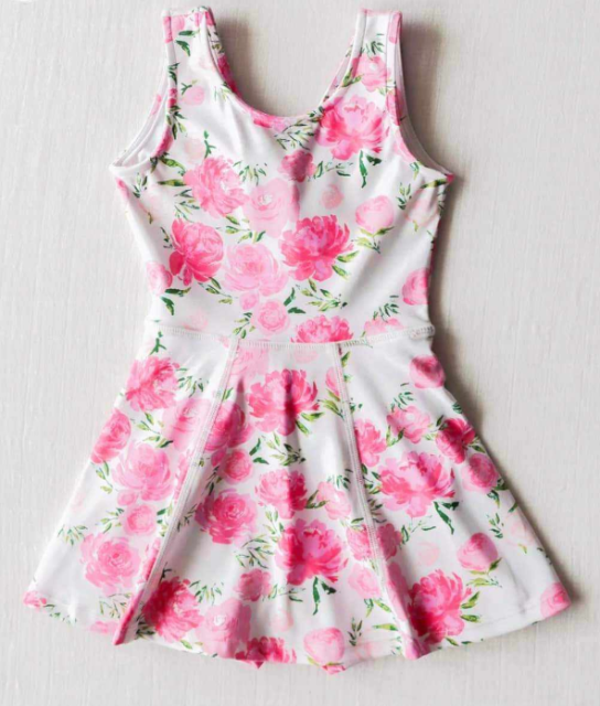 pre sale girls summer sleeve top  flowers print  dress