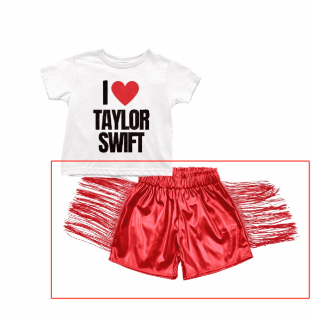 pre sale girls summer clothing red shorts