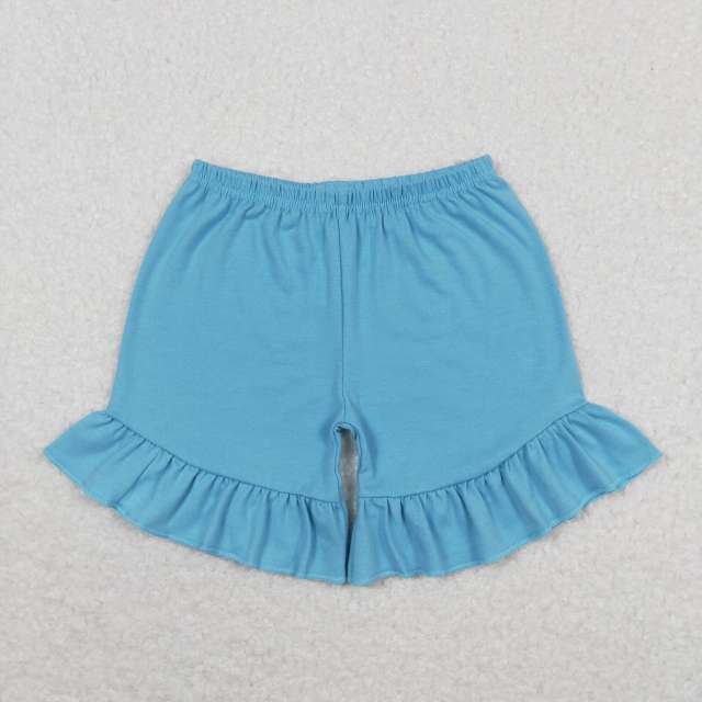 SS0272 Blue one layer lace shorts