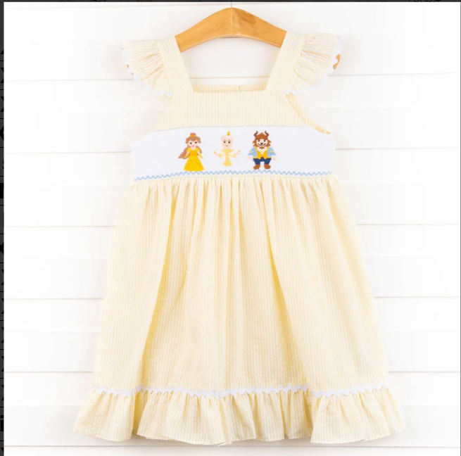 pre sale girls dresses  flying  sleeveless top light yellow print with dress