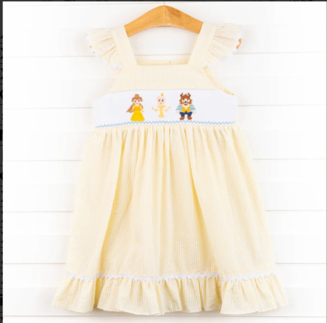pre sale girls dresses  flying  sleeveless top light yellow print with dress