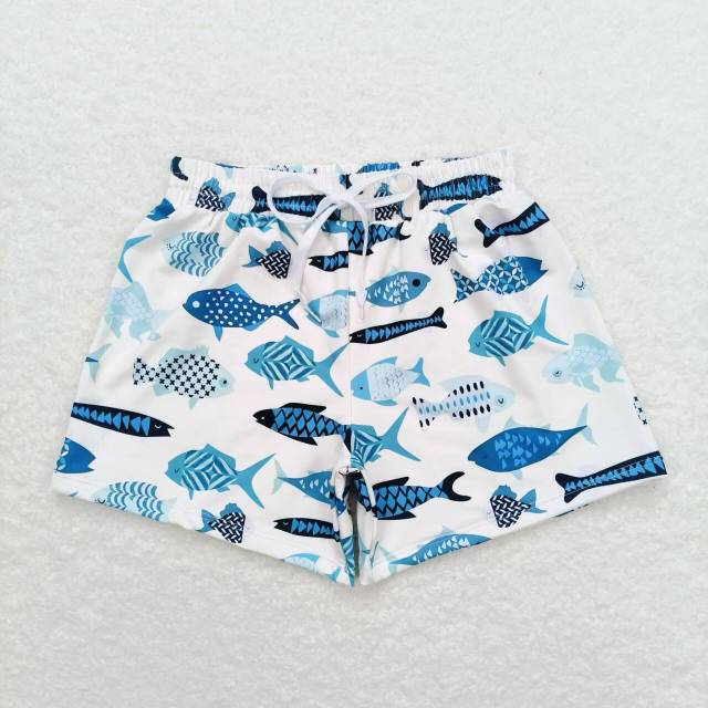 S0399 small fish swimming trunks