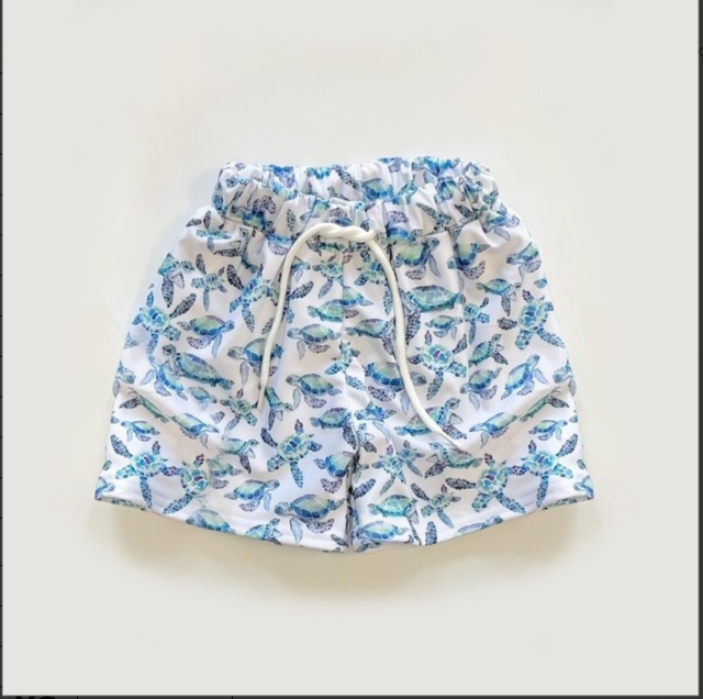 pre sale boys summer shorts sea turtle print with  swimming pants