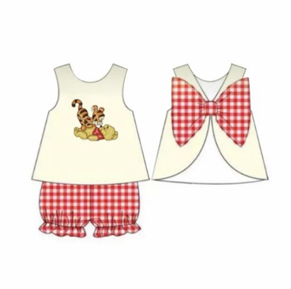 pre sale girls summer outfit sets sleeves top tiger winnie the pooh print and shorts