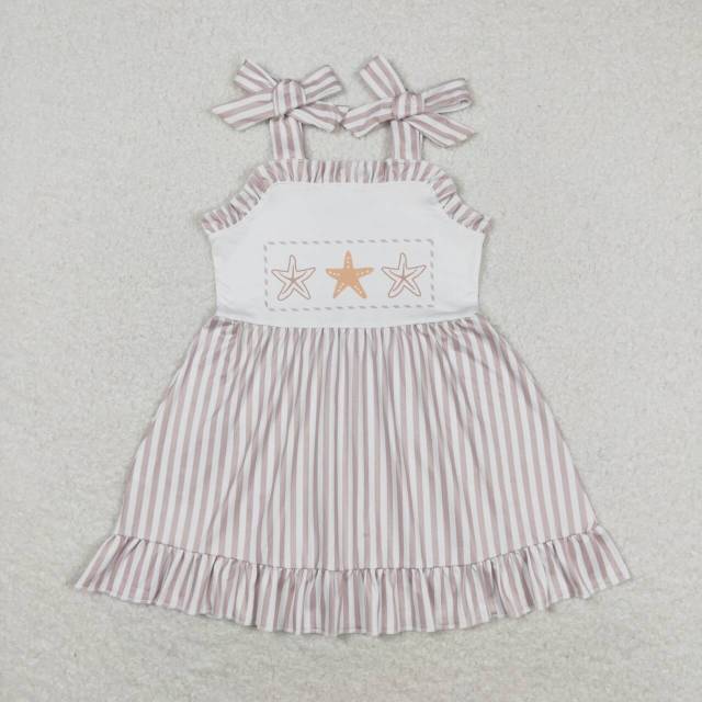 GSD1106 Starfish striped lace suspender dress