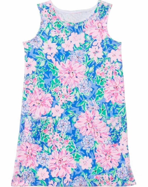 pre sale girls dresses  sleeves top pink flowers print  with dress