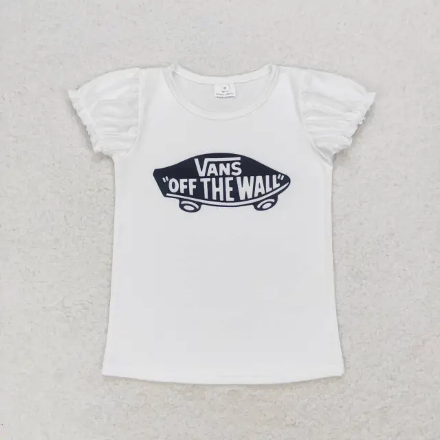 GT0479 Skateboard short sleeve white