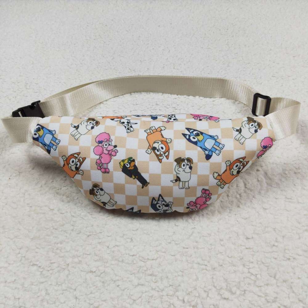BA0192 bluey plaid belt bag
