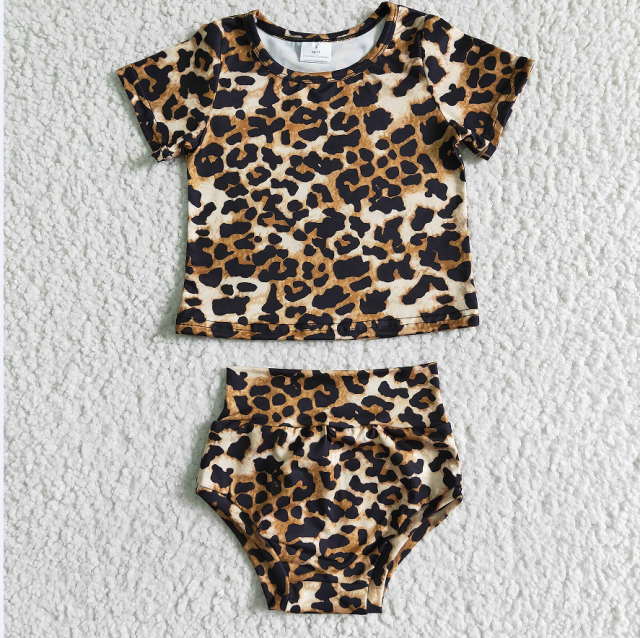 GSSO0654 Crocodile Pink Doll Collar White Sleeveless Shorts Set