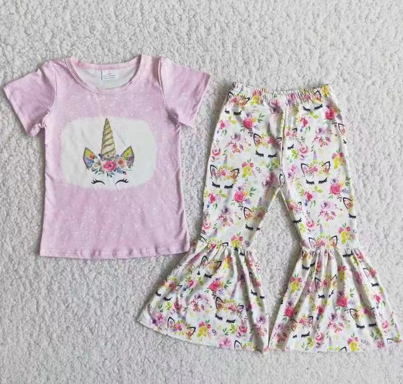 C0-9 Lilac Unicorn Flower Set
