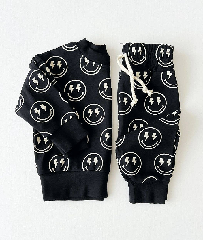 BLP0565 Pre-sale Boys Smiley Face Pajama Set