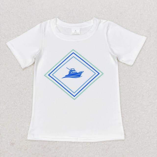 BT0613 White short-sleeved shirt