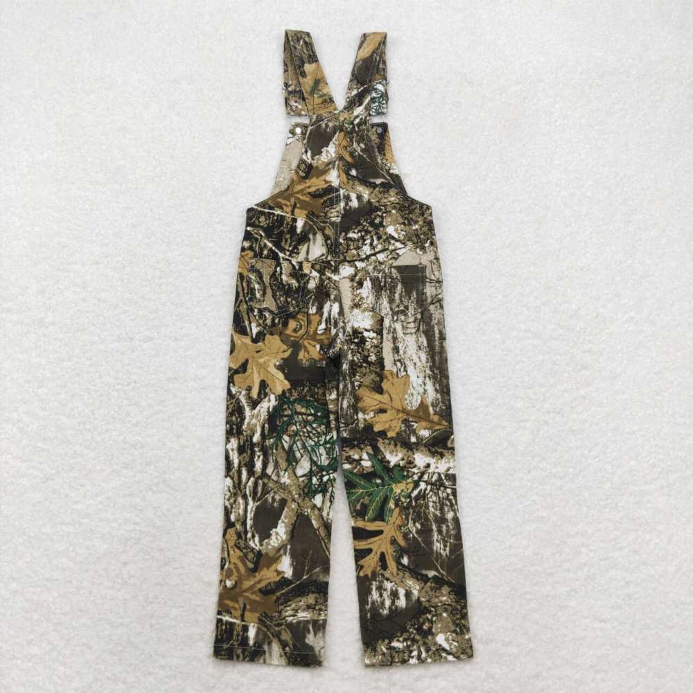 P0533 Leaf and branch camouflage denim suspenders