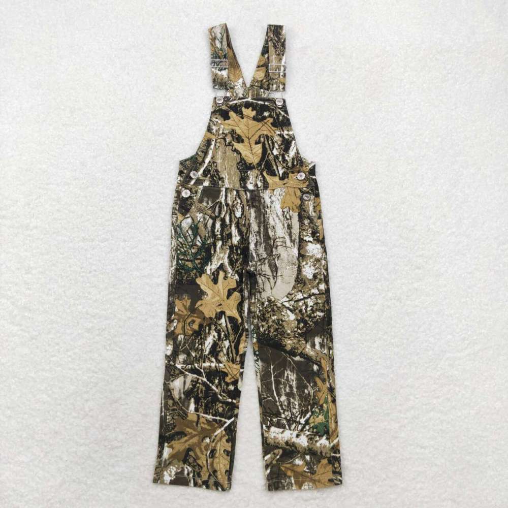 P0533 Leaf and branch camouflage denim suspenders