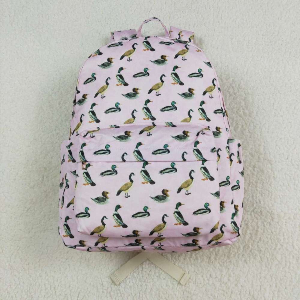 BA0203 Duck pink white backpack