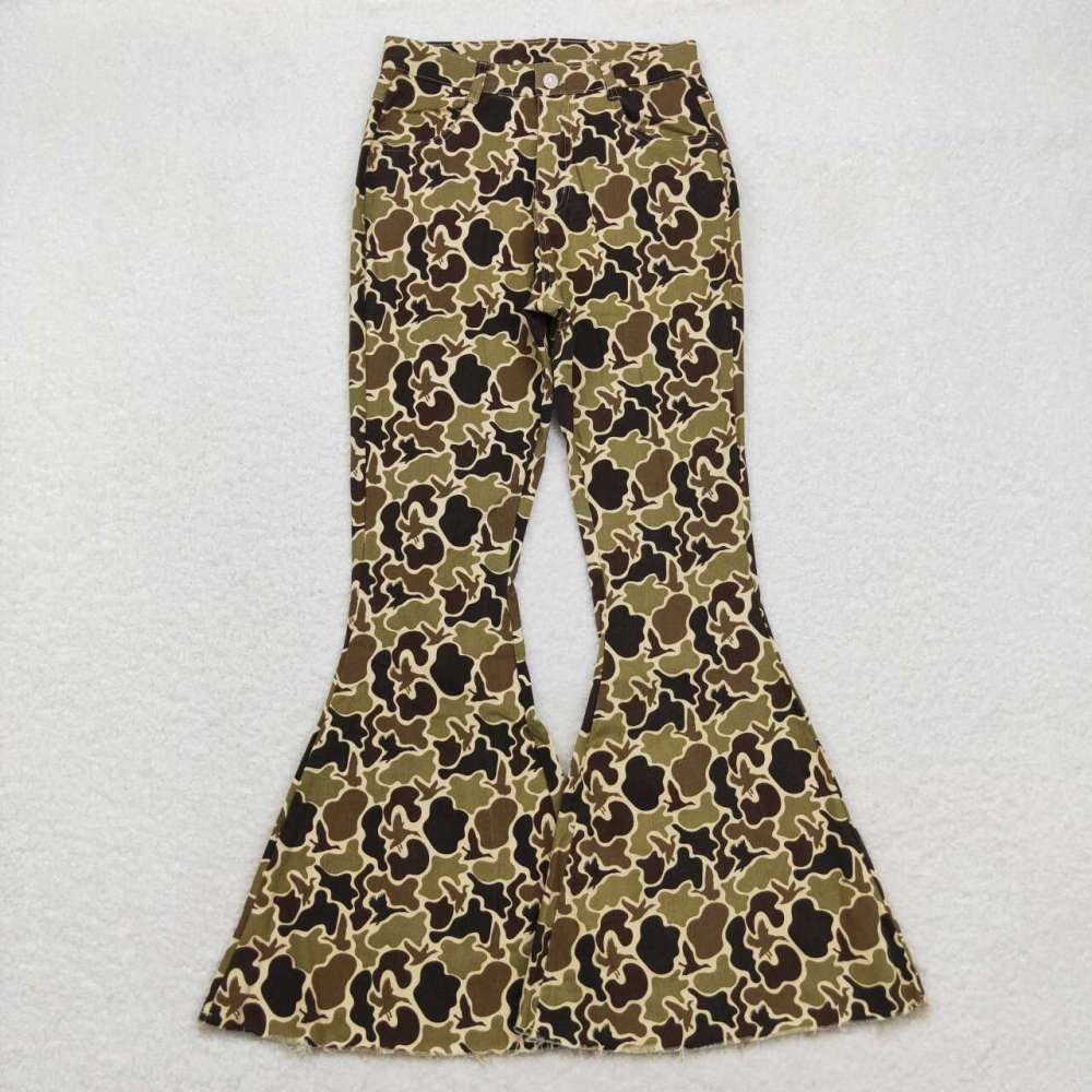 P0530 Adult women duck camouflage denim pants