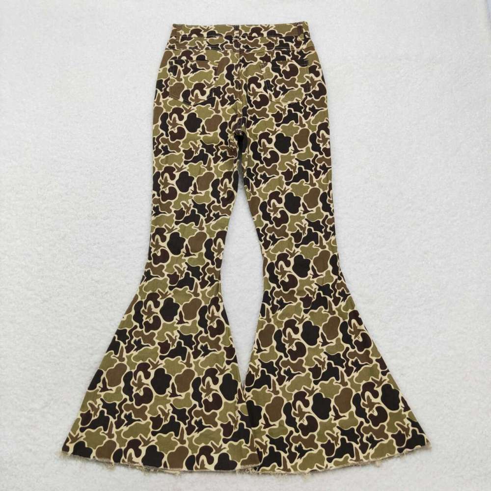 P0530 Adult women duck camouflage denim pants