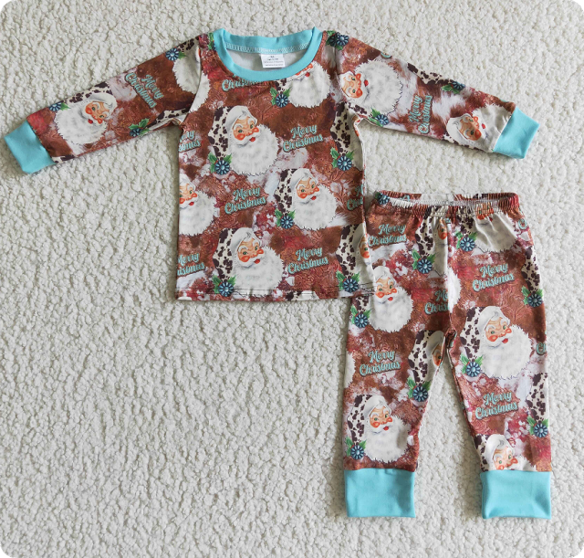 BLP0097 Boys Santa Claus Long Sleeve Pants Suit