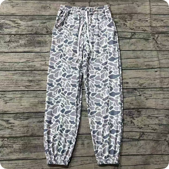 P0727 Adult women's camouflage gray yoga pants