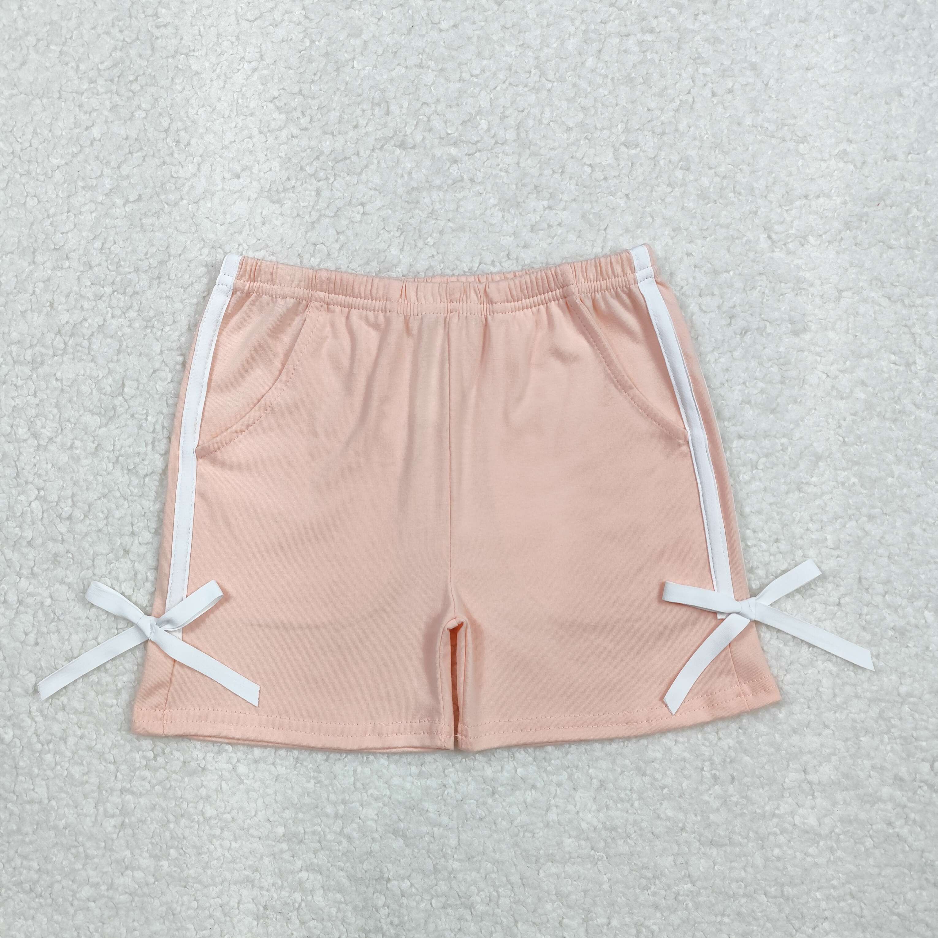 3.4 yan White bow tie pink shorts