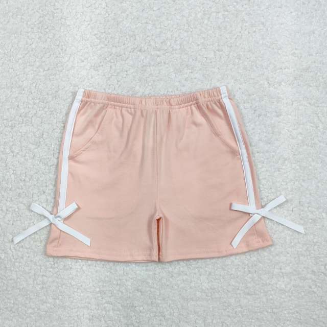 3.4 yan White bow tie pink shorts