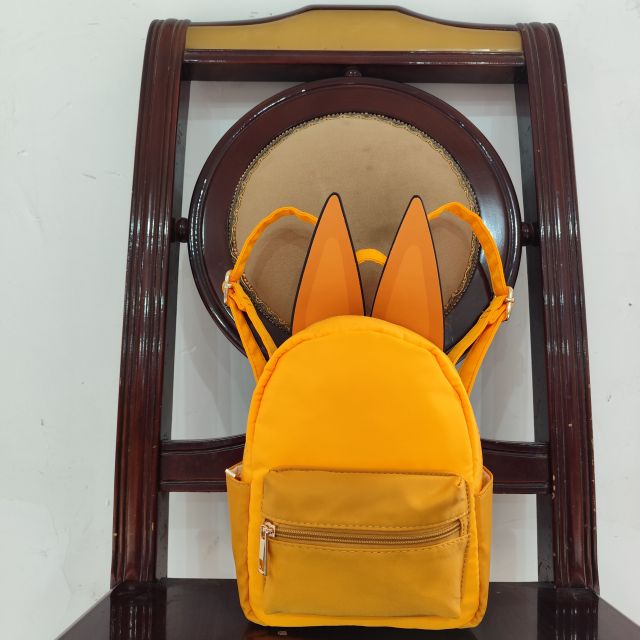 BA0282  bluey ears orange backpack