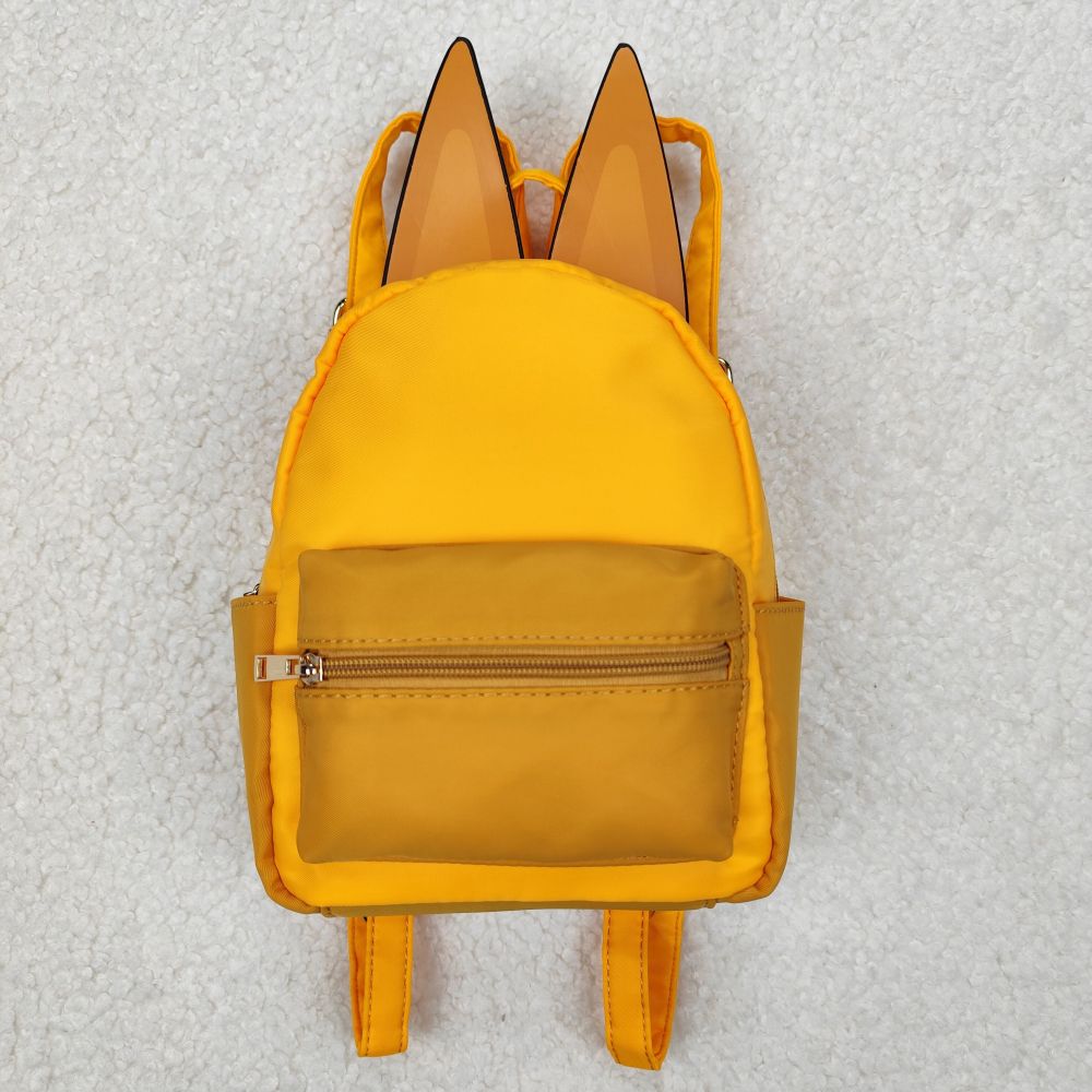 BA0282  bluey ears orange backpack