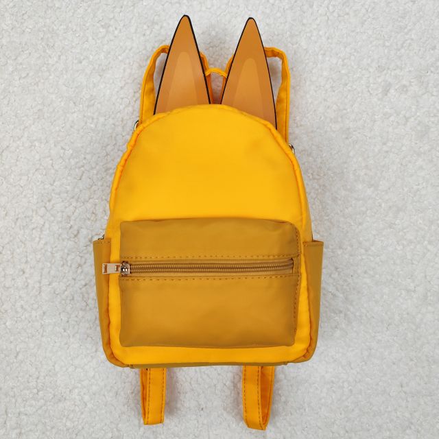 BA0282  bluey ears orange backpack