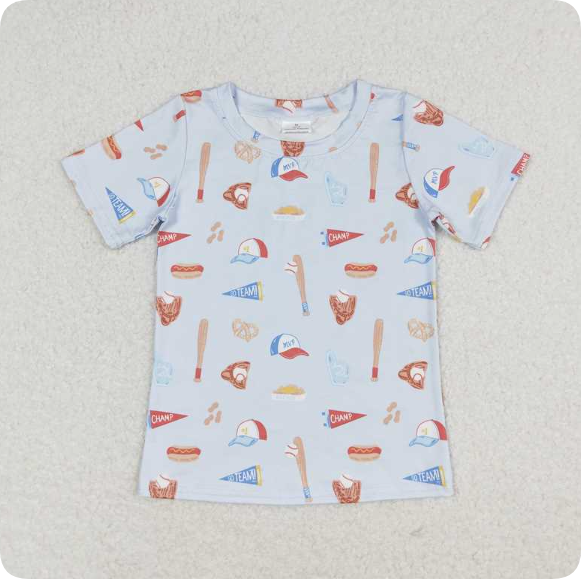 BT0665  3.18 y Baseball Hat Pocket Short Sleeve shirts