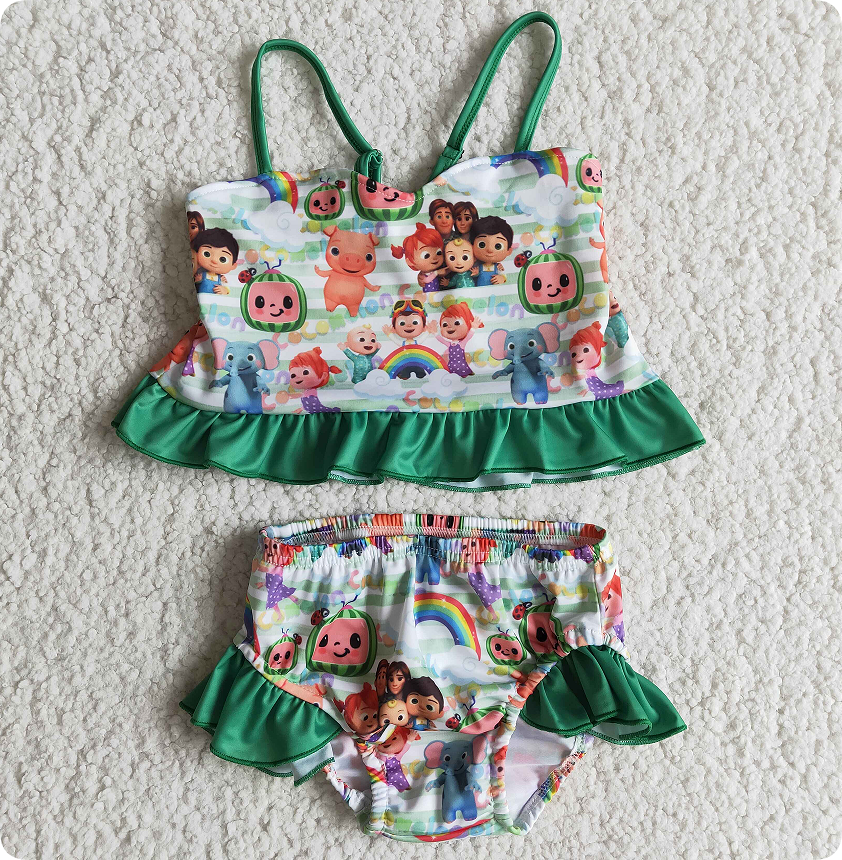 E11-20 3.22y cocomelon girls swimsuit set