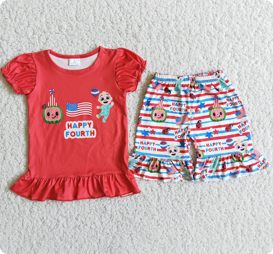 D8-13 3.29y fourth flag coco striped suit