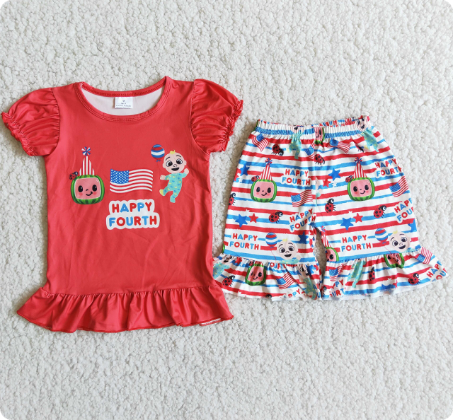 D8-13 3.29y fourth flag coco striped suit