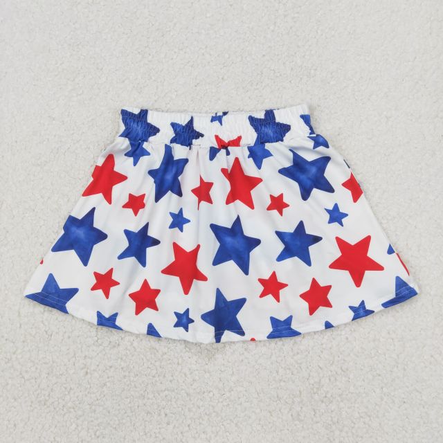 GLK0055 4.2 y National Day red and blue stars white skirts
