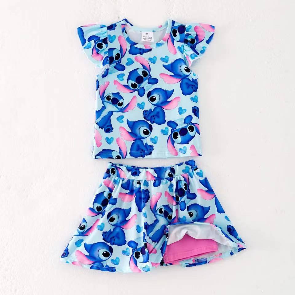 5.6y custom  baby girls  summer set moq 5