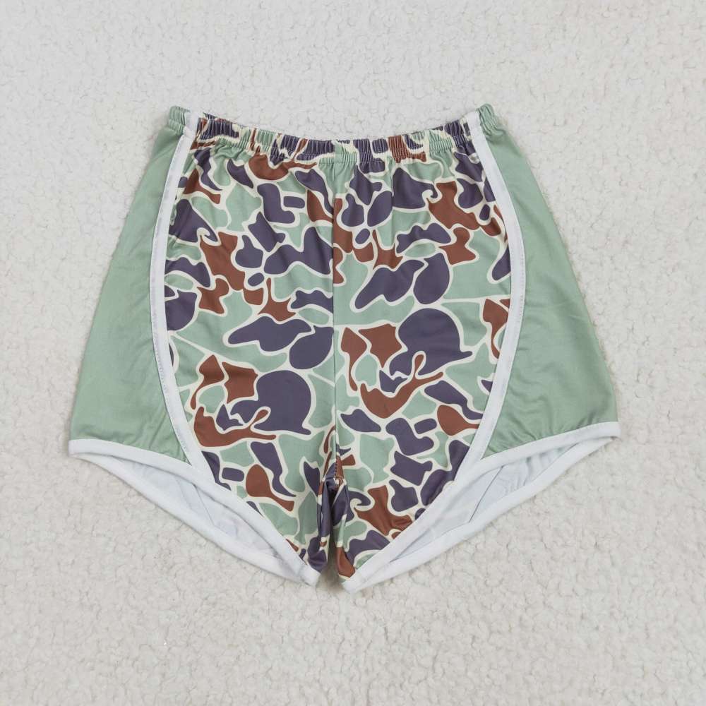 SS0529 5.7 y Camouflage brown green shorts