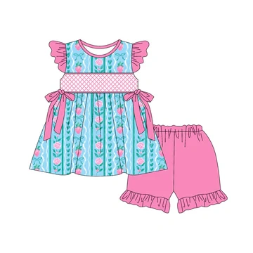 5.10y custom  baby girls  summer set moq 5