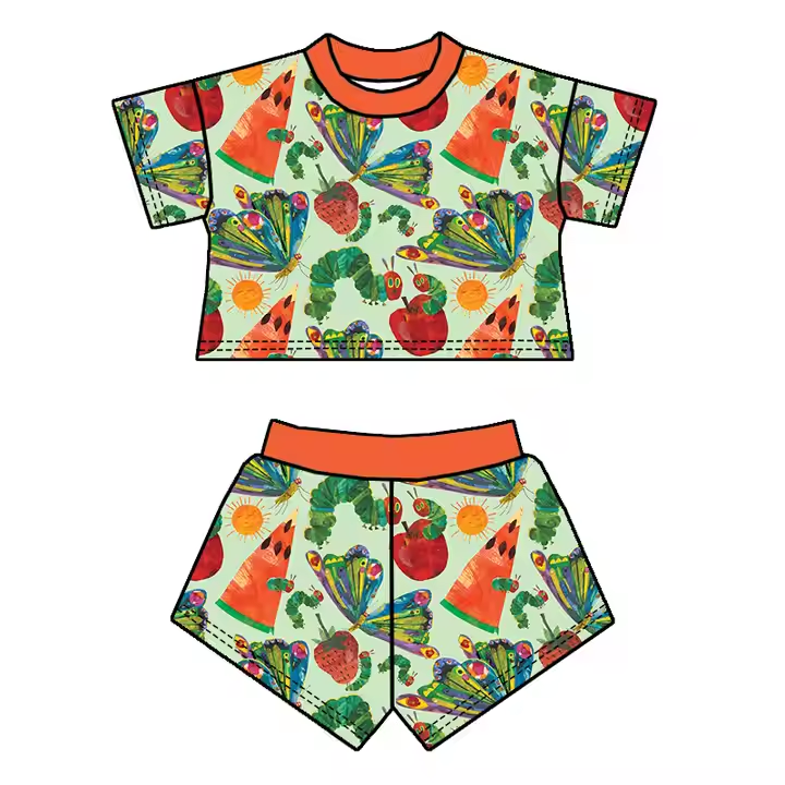 5.10y custom  baby girls  summer set moq 5