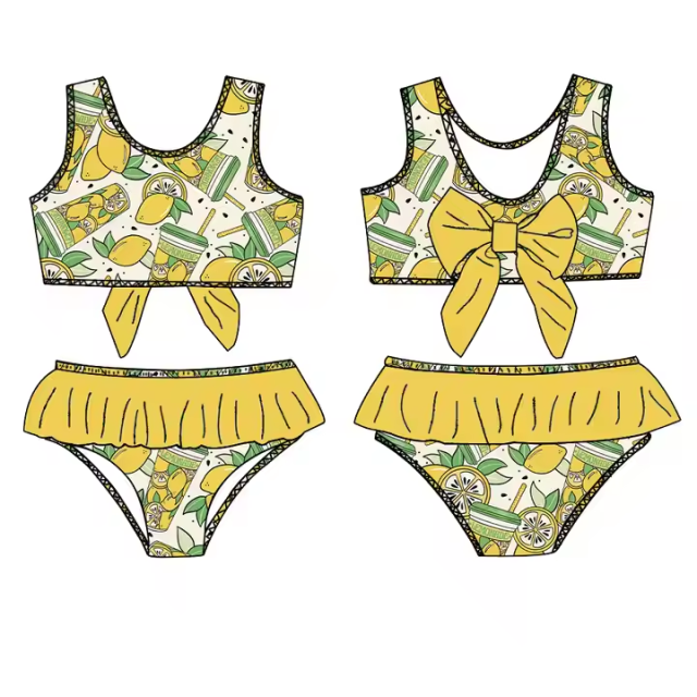 5.10y custom  baby girls  swim  moq 5